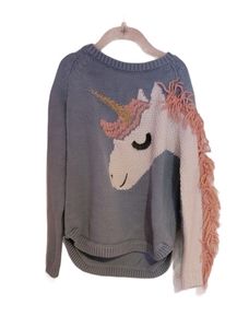 Girls Unicorn Sweater